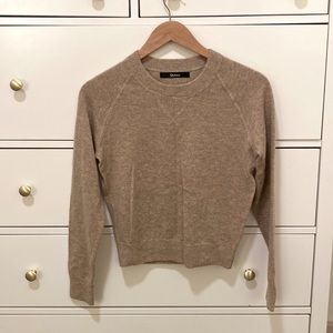 Quince Shrunken Cashmere Sweatshirt oatmeal XS